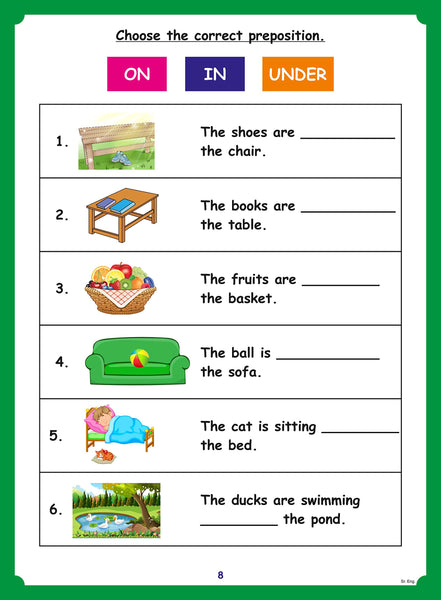 SR. KG. ENGLISH WORK BOOK – Edu Toys